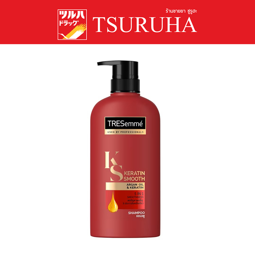 Tresemme Keratin Smooth Shampoo 425ml. เทรซาเม่ เคราติน สมูท แชมพู 425 ...
