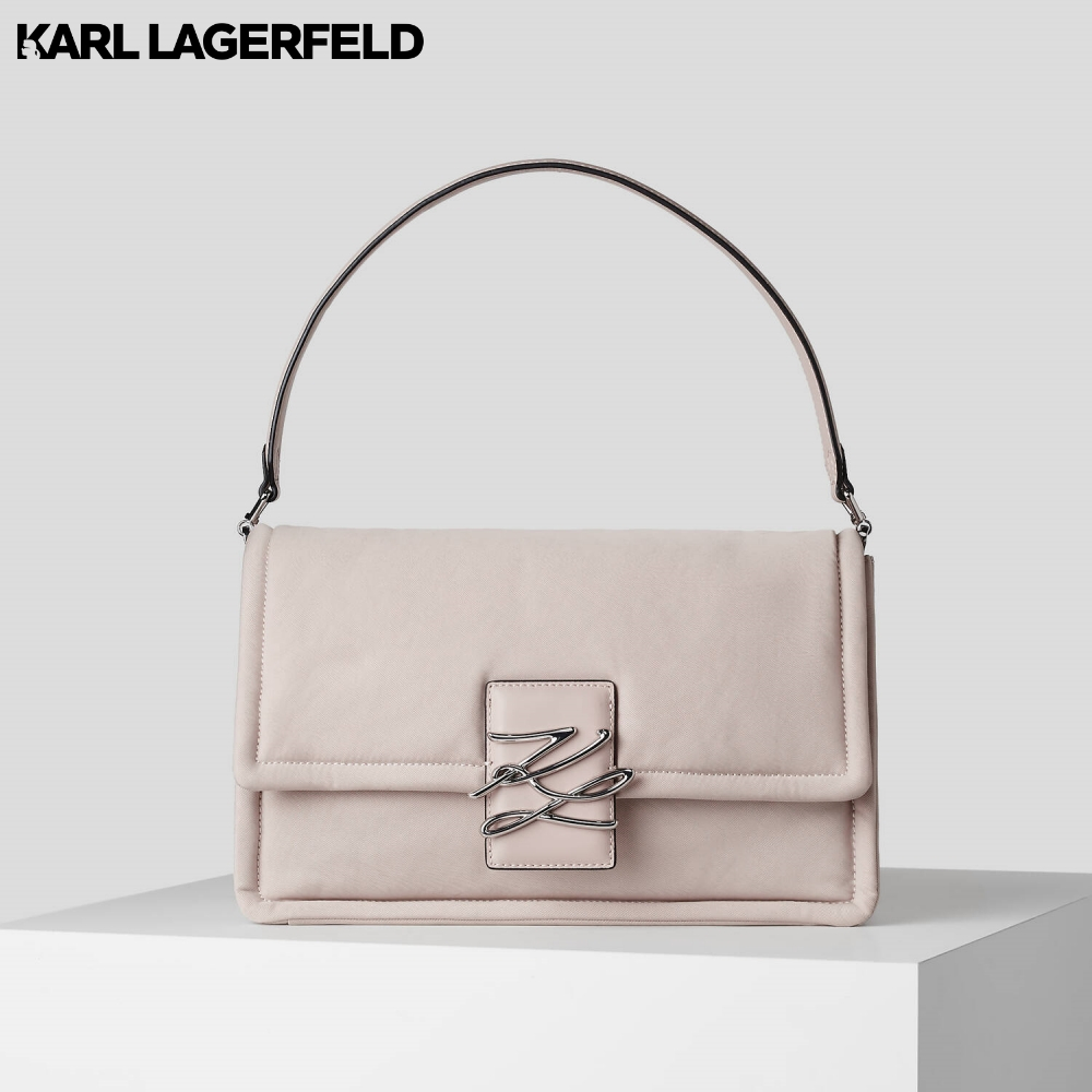 KARL LAGERFELD - K/AUTOGRAPH SOFT LARGE SHOULDER BAG HAZELWOOD 231W3041 กระเป๋าถือ