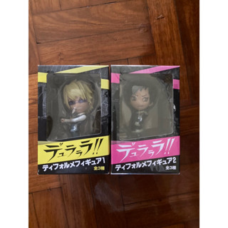 (แท้มือ1แกะเช็ค)ฟิกเกอร์ อิซายะ ชิสึโอะ Durarara Izaya Orihara Shizuo Heiwajima Deformed Figure Furyu Drrr