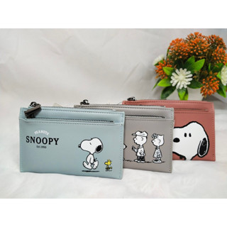 Moshi Moshi กระเป๋าสตางค์ กระเป๋าธนบัตร ลาย Snoopy ลิขสิทธิ์ของแท้