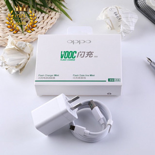 ชุดชาร์จ OPPO VOOC SETชุดชาร์จ/สายชาร์จ MicroUSB/หัวชาร์จ ของแท้ รองรับ R15 R11 R11S R9S A77 A79 A57 R9 A83รับประกัน1 ปี