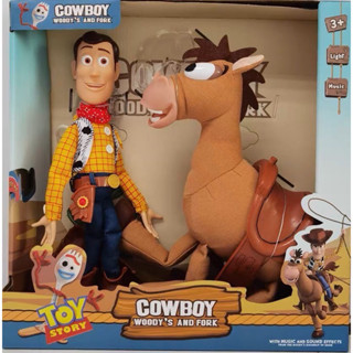 Toy Story Talking woody &amp; bullseye งานชุดผ้า วูดดี้พูดสเปน บูลสอายมีเสียง scale 1:1