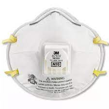 3M 8210V N95 ชนิดมีวาล์ว (1ชิ้น) หน้ากากป้องกันฝุ่น 3M Valved PM2.5 8210V 8210 (เอ็น95)