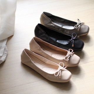 พร้อมส่งจากไทย KK721 รองเท้าคัทชู ballet flats shoes รองเท้าส้นแบน ใส่สบาย นิ่ม