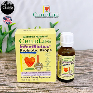 [ChildLife] InfantBiotics Probiotic Drops 2.6 Billion CFU 10.5 mL โปรไบโอติก สำหรับเด็กทารก แบบน้ำหยด โพรไบโอติกส์