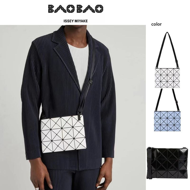 1300 บาท BaoBao 3×4 ของแท้ 100% Lucent Gloss baobao issey Miyake bag crossbody bags/กระเป๋าถือ/กระเป๋าสะพาย Women Bags