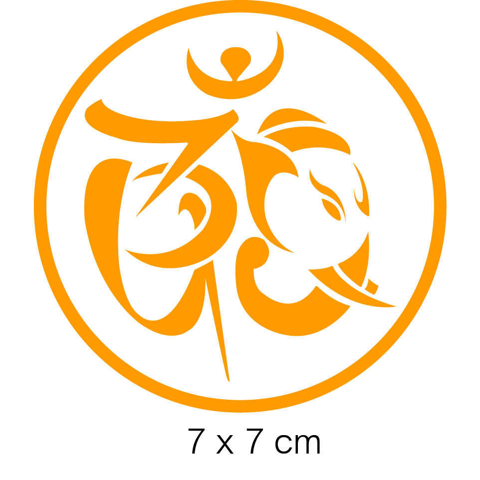 สติ๊กเกอร์ ยันต์ พระพิฆเนศ  7 x 7 cm (ระหัสA.43)