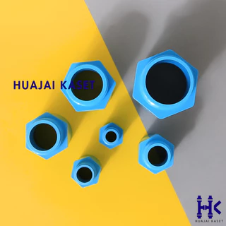 ข้อต่อตรงเกลียวนอก พีวีซี PVC ขนาด 1/2" , 3/4" ,1" ,1.1/4" ชั้น 13.5 สีฟ้า