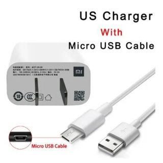 สายชาร์จ XIAOMI Power Adapter MDY-09-EK/EW EU US 5V 2A  Micro USB / Type C Data Cable Wall Charger Support All Micro USB