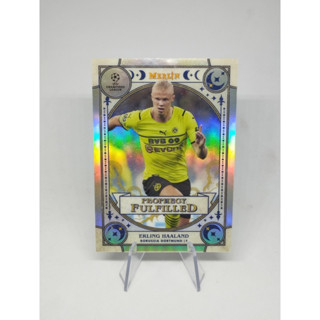 Topps Merlin Chrome UEFA Erling Haaland Prophecy Fulfilled 2021-22