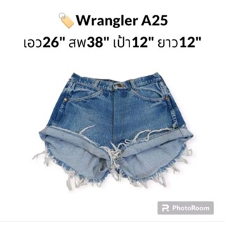 🏷️ Wrangler กางเกงยีนส์ขาสั้นเอวสูง กางเกงยีนส์ขาสั้นสุดแซ่บ🔥🔥