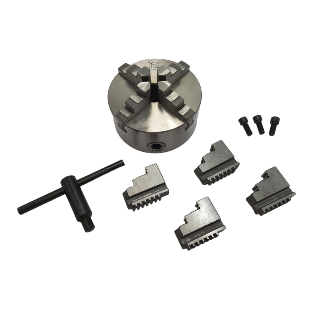 สี่จับ YIYUAN 4JAW หัวจับ K12 ขนาด 5, 6, 8, 10 นิ้ว (125-250 มิล) มีทั้งจับนอก (ฟันกลับ) และจับใน (ฟ