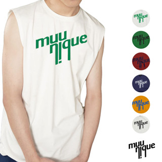 MUUNIQUE T-shirt เสื้อยืดแขนกุดรุ่น Sleeveless logo-1237