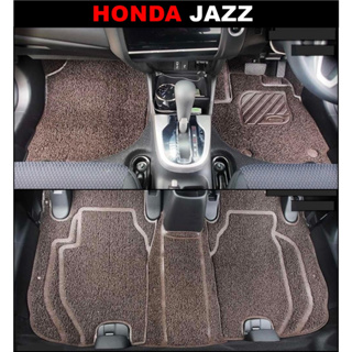 พรมดักฝุ่นรถยต์ HONDA JAZZ พรมดักฝุ่นในรถยนต์ ฮอนด้า แจ๊ส เกรดA หนานุ่ม เข้ารูป ตรงรุ่นรถ