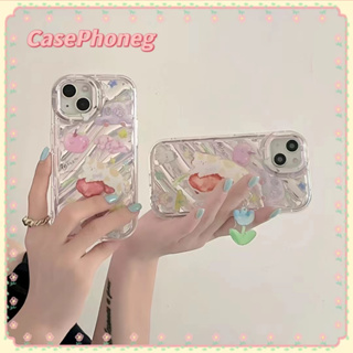 🍑CasePhoneg🍑ป้องกันการหล่น ขอบเต็ม ขาตั้ง ถอดได้ iPhone 11 14 pro max สาวน่ารักหัวใจ ลูกแมว case for iPhone 12 13