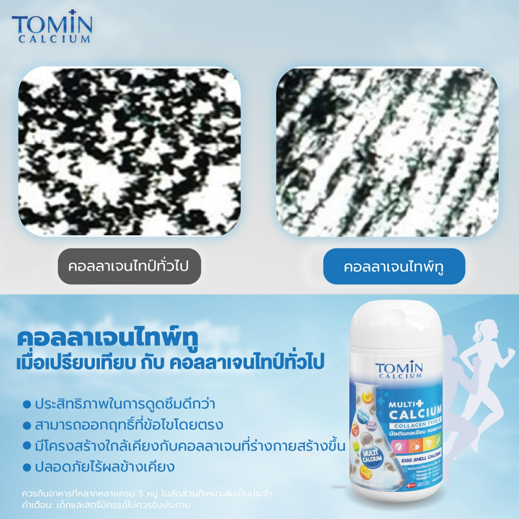 Tomin Multi Calcium โทมินมัลติแคลเซียม  ผลิตภัณฑ์เสริมอาหาร กระปุก 30 แคปซูล / สำหรับ 30 วัน รูปที่ 3