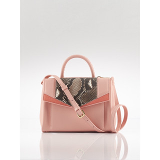 XOTIQUE Shirley bag pink/python with strap