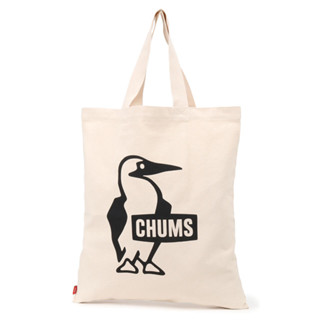 CHUMS BOOBY BIG CANVAS TOTE สี BLACK - กระเป๋าผ้าสะพายข้าง กระเป๋าถือ