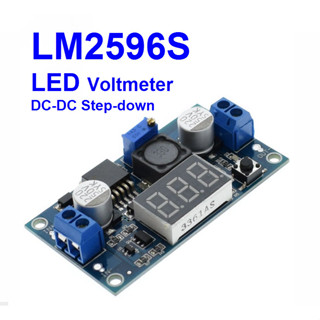 LM2596 LM2596S Power Module + LED Voltmeter DC-DC Adjustable Step Down Power Supply Module with Digital Display