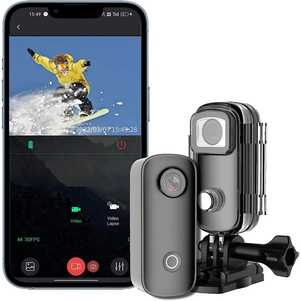 SJCAM C100 2K / C100+ 4K  Action Camera กล้องกันน้ำ กล้องติดหมวก มีระบบกันสั่น (รับประกัน 1ปี) thumbnail 8
