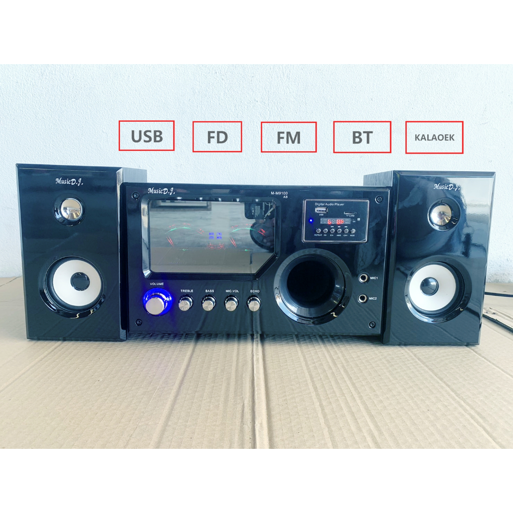 ลำโพง spenker 2.1 MusicDJ M-M9100AB USB SD Bluetooth   Kalaoke FM