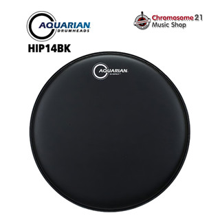 หนังกลองสแนร์ Aquarian รุ่น Hi-Impact White-HIP14BK หนังสองชั้นแบบหนาพิเศษ เคลือบ Coated เสริมด้วยเป้า Power Dot ขนาดใหญ