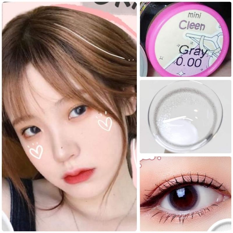 คอนแทคเลนส์ รุ่น Mini Cleen/Clean  สีเทา/ตาล Gray/Brown มีค่าสายตา (0.00)-(-10.00) - รูปที่ 2