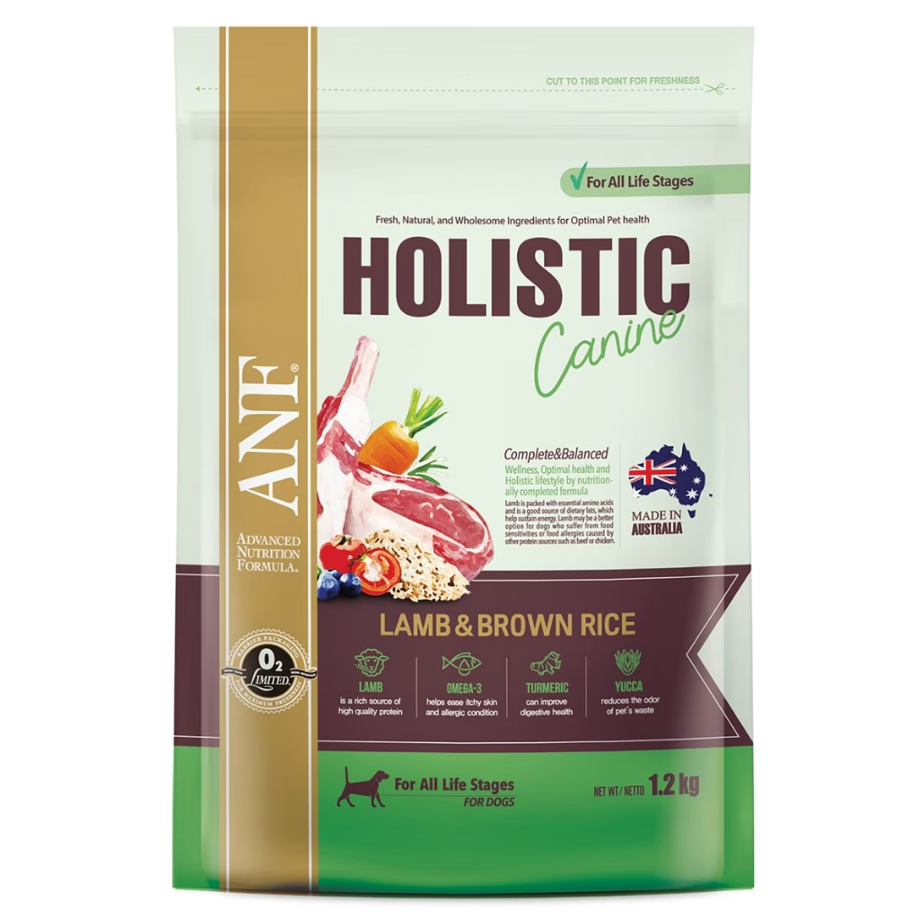 ANF holistic lamb&amp;brown rice เม็ดเล็ก 1.2 kg