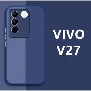 [ส่งจากไทย] เคสกันกระแทก ปุ่มสีผิวด้าน Case Vivo V27 เคสโทรศัพท์ วีโว่ ขอบนิ่มหลังแข็ง