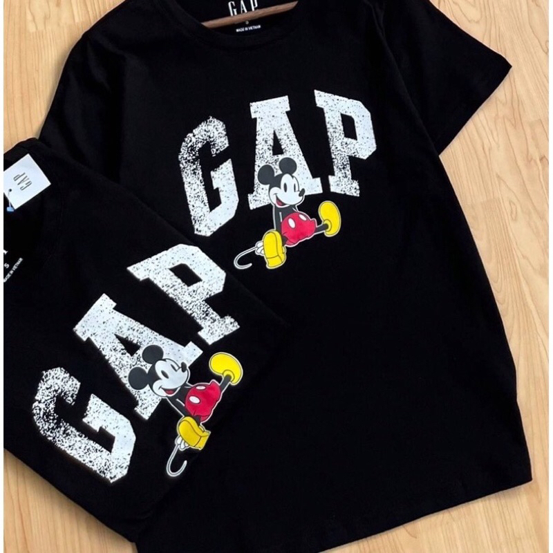 TSMWGP2. เสื้อยืดคอกลมแขนสั้น GAP ใส่สบาย ผ้ายืด สกรีนโลโก้น่าอก - รูปที่ 5