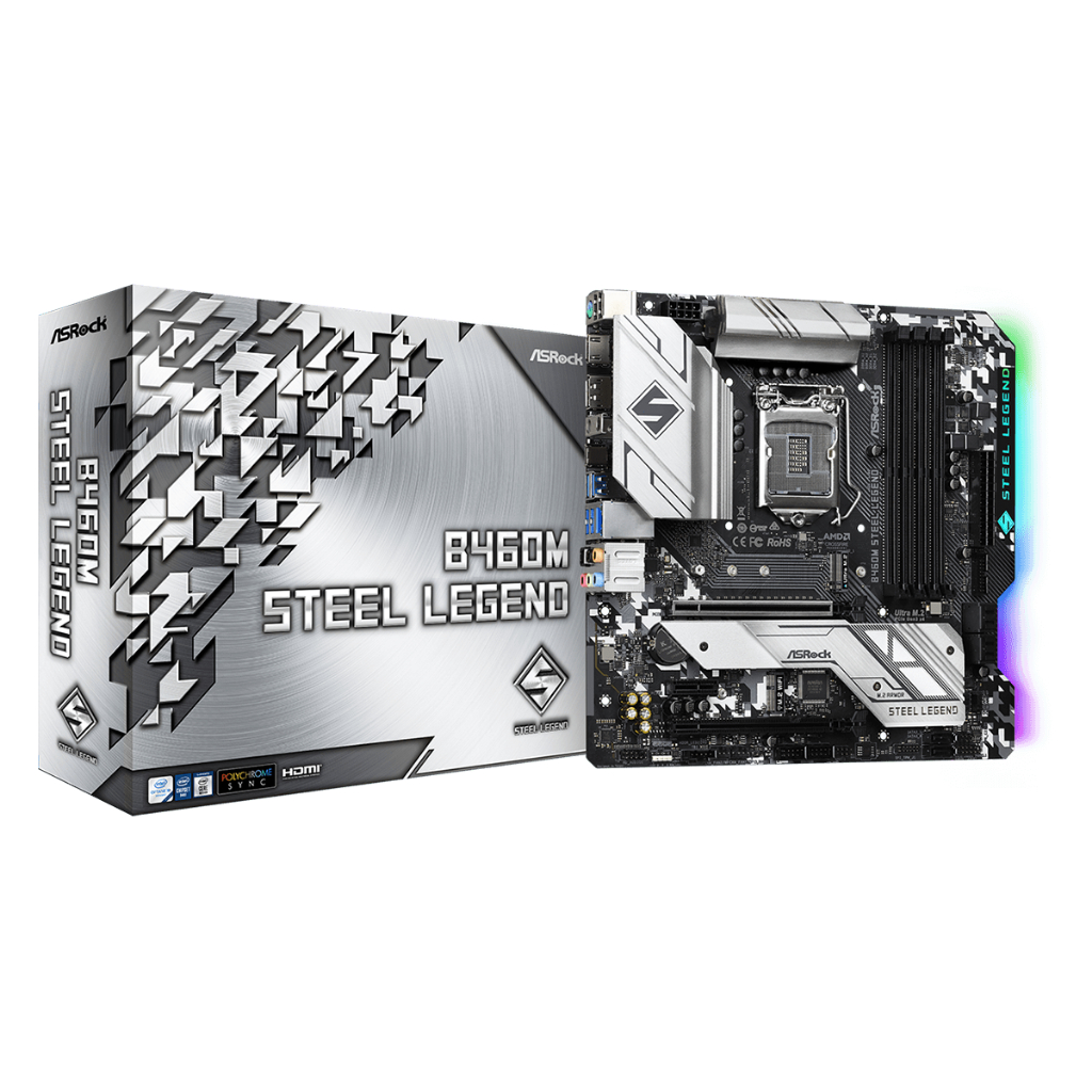 MAINBOARD (เมนบอร์ด) 1200 ASROCK B460M STEEL LEGEND พร้อมส่ง