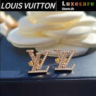 ถูกที่สุด ของแท้ 100%/หลุยส์ วิตตองLouis Vuitton LV ICONIC EARRINGS /แฟชั่น/สง่างาม/หรูหรา/ต่างหูหลุยส์วิตตอง/คลาสสิก