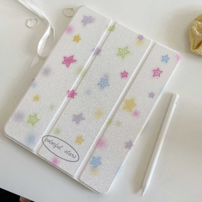 🪐24 ชั่วโมงเคส🪐 เคสไอแพด Air5 Air7 gen9 ช่องใส่ปากกาขวา แมคโดนัลด์ Acrylic เคส ipad Pro 11 2024 gen11 air6 ซ่อนถาดปากกา