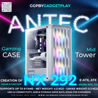 [กรุงเทพฯ ด่วน 1 ชั่วโมง]Antec NX292 White Mid Tower RGB Gaming Casing ประกันศูนย์ไทย