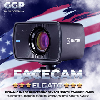 [กรุงเทพฯ ด่วน 1 ชั่วโมง] Elgato Facecam - 1080p60 Full HD Webcam for Video Conferencing, Gaming, Streaming, Sony Sensor