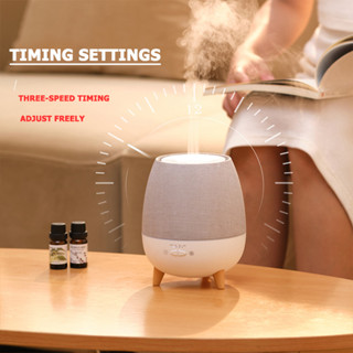 เครื่องพ่นอโรม่า 300ml น้ำมันหอมระเหย Aroma Diffuser พ่นไอน้ำ น้ำมันหอมระเหย ระยะเวลาสเปรย์