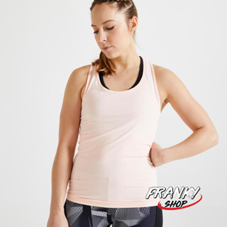 เสื้อกล้ามผู้หญิงสำหรับการออกกำลังกายแบบคาร์ดิโอ เสื้อกล้าม Womens Fitness Tank Top