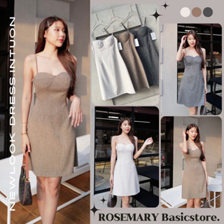 Newlook dress 🥐 เดรสผ้าฝ้ายผสม ทอพิเศษ ลุคคุณหนู น่ารักสุด งานป้าย Intuon #Rosemary Basicstore