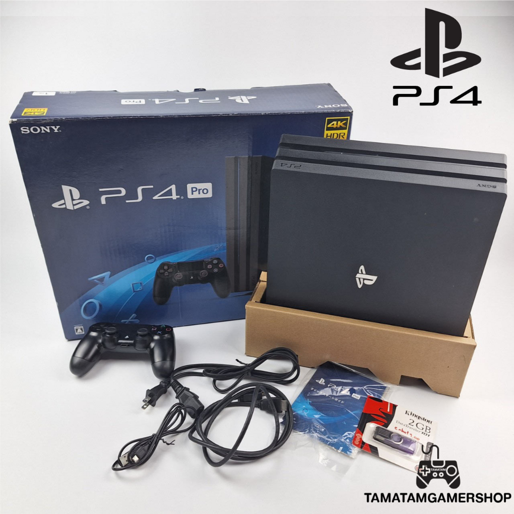 *PS4ผ่อน*ลงเกมคุ้มPS4 Pro 4K (Fw9.0)ความจุ2TB สีดำ ครบกล่อง PS4สายมืด PS4มือสอง เครื่องps4 pro มือ2 Playstation4 FC24