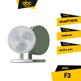 [ส่งเร็ว ส่งไว] Eloop F3 พัดลมพกพา ใช้นาน 20 ชม.ชาร์จแบตได้ USB Rechargeable Portable FAN แรง 3 ระดับ ของแท้%