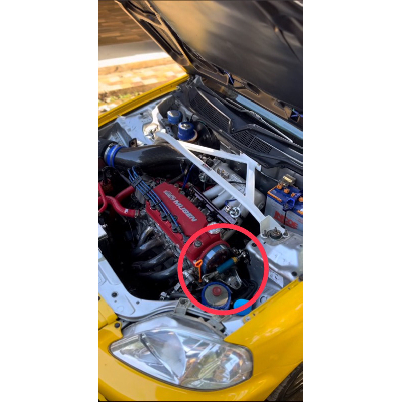 เครื่องยนต์แรงบิด Damper รั้งชุดคิทสำหรับ Honda Civic EK B-Series B16 EK9 EK3 1.6L VTEC D-Series d15