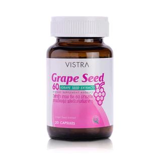 VISTRA Grape Seed ผลิตภัณฑ์เสริมอาหาร 20 capsules