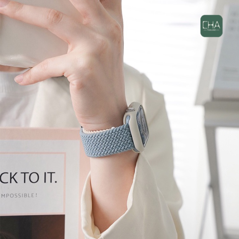 2สีใหม่ สายยืดเเท้ SW  สายนาฬิกา watch ultra 11 10 9 8 7 6 SE 5 4 3  smart watch ขนาด 41/44/45/49/46