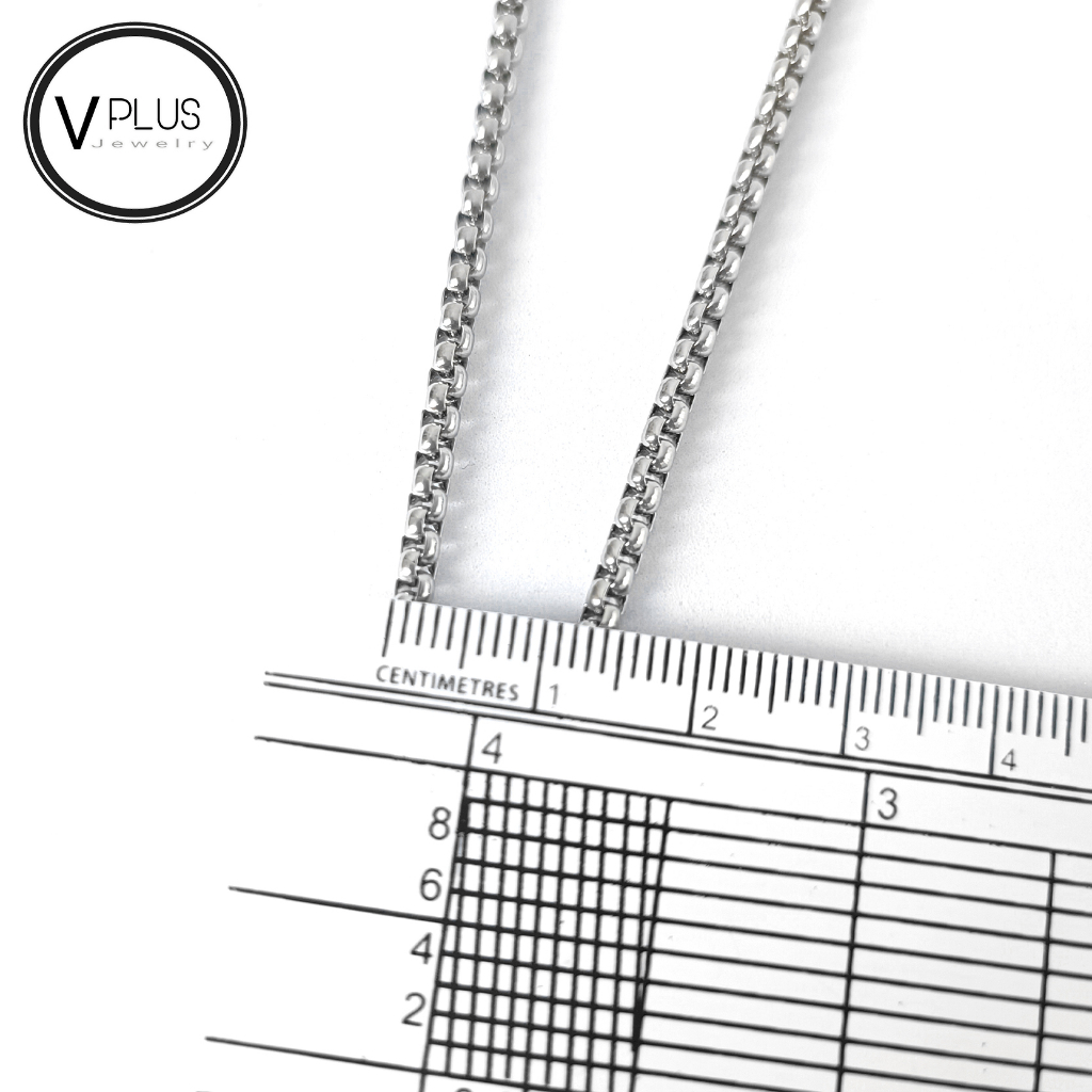สร้อยคอ สร้อยคอสแตนเลสแท้ เกรด 304 ลายผ่าหวาย ขนาด 3.0 mm. สร้อยพระ ไม่ลอก ไม่ดำ ใส่อาบน้ำได้เลย ราคา ถูกที่สุด ดีลบีเคเค แกลเลอรีภาพที่ 8