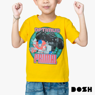 DOSH BOYS T-SHIRTS TRANSFORMERS-2023 เสื้อยืดคอกลม แขนสั้น เด็กชาย DTBT5078-YE