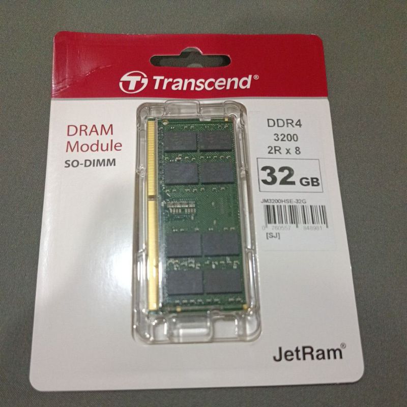 RAM  transcend DDR4 32GB