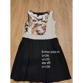 dress สีดำ ermis size m