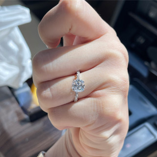 🌟แหวนเพชร cushion cut 1.2กะรัต บ่าข้าง 40ตัง ฝังตัวเรือนแบบ vintage เจ้าหญิงๆ สวยมากๆ🫶🏻