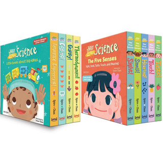 [✅ชุดหนังสือเด็ก] Baby Loves Science The Five Senses Board Box Set Medical School University STEM book for babies