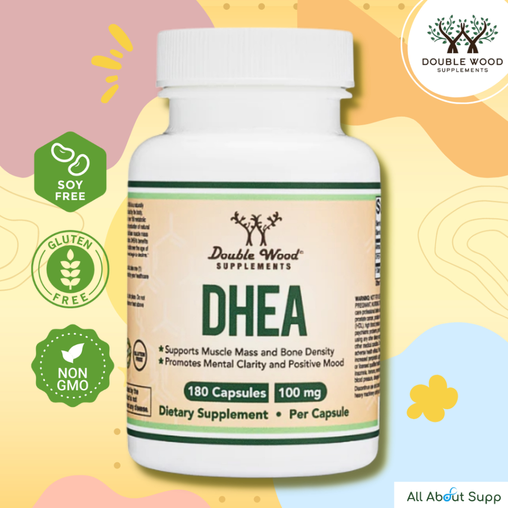 DHEA by DoubleWood 💕ฮอร์โมนต้านความเครียด ปรับสมดุลระบบเผาผลาญ เพิ่มกล้ามเนื้อและความหนาแน่นของมวลกร